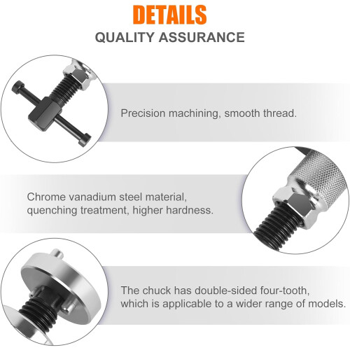 Universal Brake Caliper Tool with Durable Alloy Construction for Rear Disc Brake Piston Compression 1