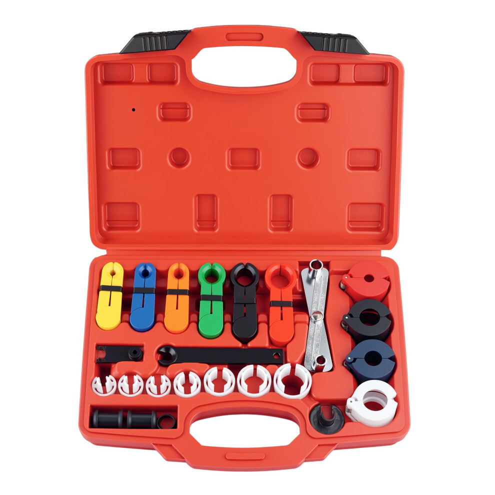 Automotive Disconnect Tool Set For A/C Fuel And Transmission Lines, Multisize With Carry Case 9455672741491