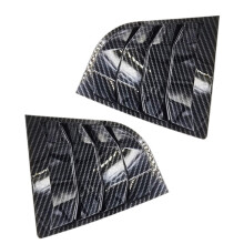 Carbon Fiber Rear Window Louvers Privacy Shade Aerodynamic Trim 2pcs for KIA Forte 20132018