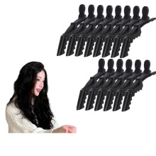 12PCS Plastic Duckbill Hair Clips NoSlip Roll Clamp for Salon Hair Sectioning and Styling