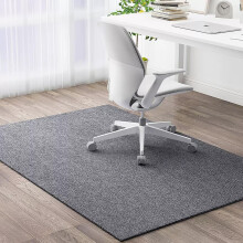 Grey Office Chair Mat for Hardwood Floors 120x120cm NonSlip Backing Floor Scratch Protection