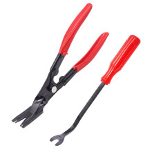 Auto Trim Removal Tool and Clip Pliers Set 2 Pcs with Long Handle for Car Door and Dashboard Trim