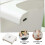 Ergonomic Foot Rest with Builtin Roller Massage, Compact NonSlip Step Stool for Bathroom Home Use 2
