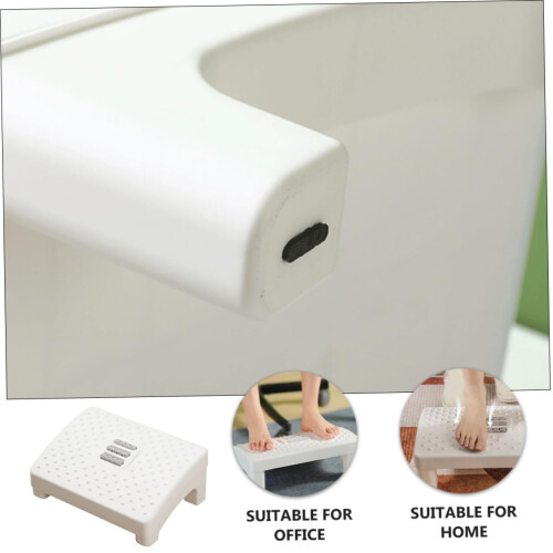 Ergonomic Foot Rest with Builtin Roller Massage, Compact NonSlip Step Stool for Bathroom Home Use 1
