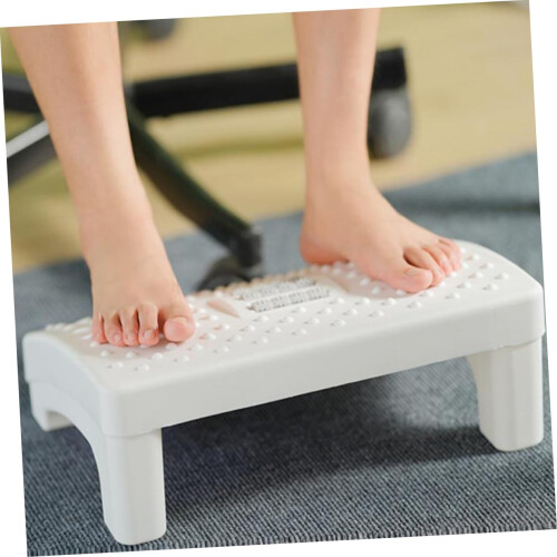 Ergonomic Foot Rest with Builtin Roller Massage, Compact NonSlip Step Stool for Bathroom Home Use 2