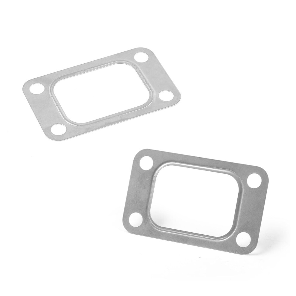 2 Pcs Stainless Steel T3 Turbo Flange Gasket 4Hole Temp Universal Fit For T3 T34 T35 Gt35r 9070919909023