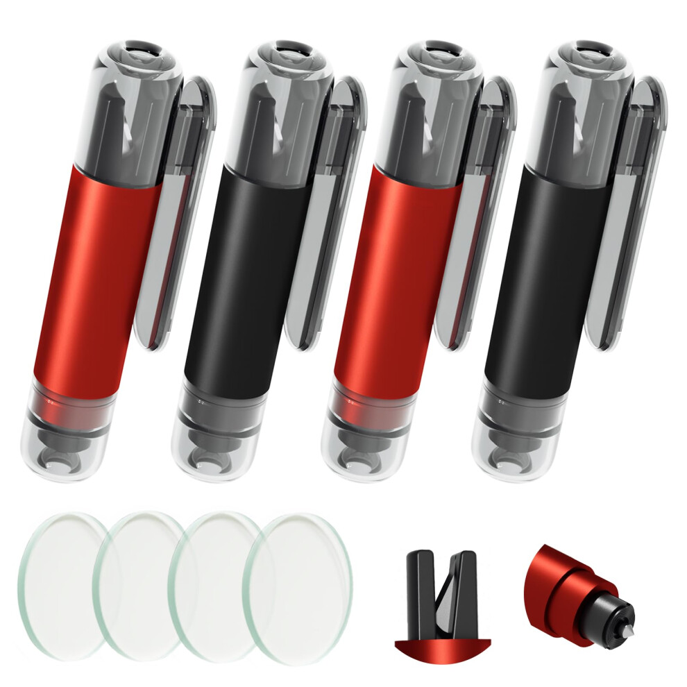 Car Safety Hammer Emergency Escape Tool, 2In1 Window Breaker Seatbelt Cutter For Underwater Vehicle Travel, 4 9455672743877