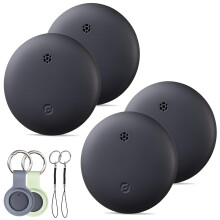 Alternative to Apple AirTag Bluetooth Item Tracker 4 Pack, Compatible with Apple Find My Waterproof Keychain Locator