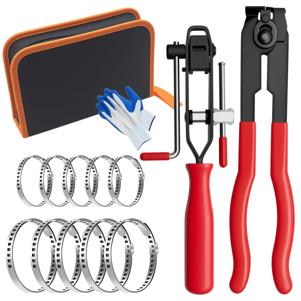 Cv Boot Clamp Pliers With 10 Bands, Cv Joint Boot Banding Tool For Atv Utv And Car 9455672744119