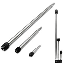Magnetic Quick Release Bit Holder Set, Stainless Steel 1/4 Inch Hex Shank 3 6 12 Inch Extensions