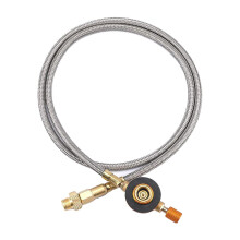 Flat gas tank adapter, petrol tank adapter hose, external propane extension, pipeline focus, 1 m