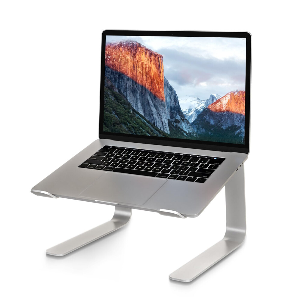 Laptop Stand Ergonomic Adjustable Riser For Desk 1016 Inch Notebook With Cooling Design Ls002s Silver 9174973431329