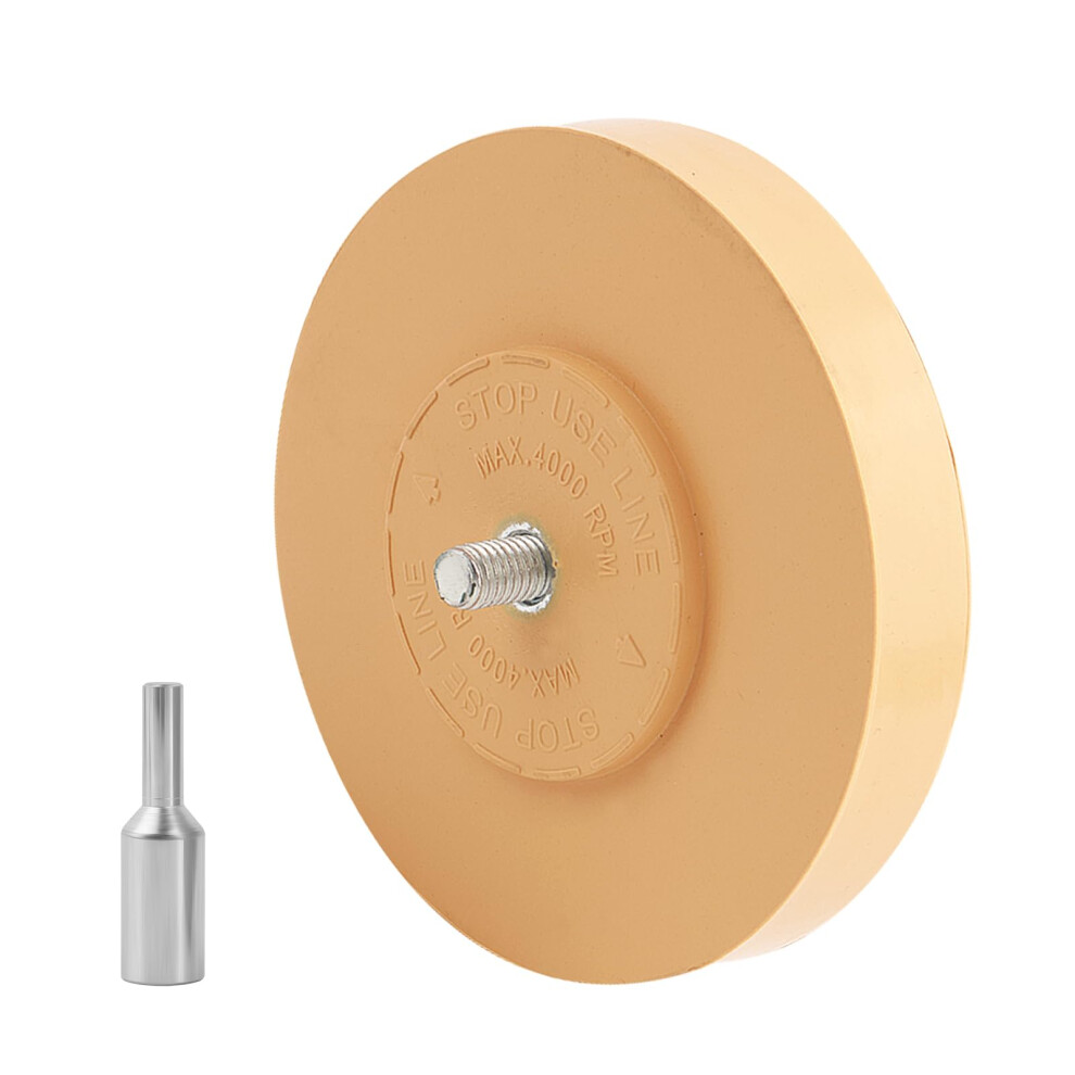 Rubber Decal Remover Wheel For Drill With Adapter, Paintsafe Sticker And Adhesive Removal For Car 9455672745871