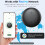 Bluetooth Tracker Smart Key Finder 4 Pack for Android, Compatible with Google Find Hub, 100m Range, 1Year Battery 2