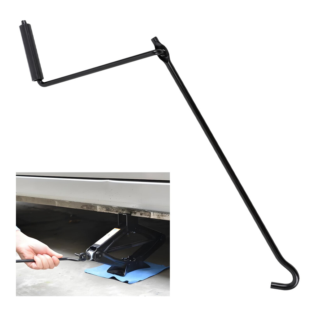 Scissor Jack Handle Car Jack Wrench For Tire Change With Ergonomic Grip And Durable Metal Build 9455672747967