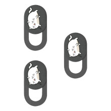 Pack of 3 Cute Cat Webcam Covers Sliding Camera Privacy Protection for Laptop Phone Tablet