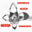 Windshield Installation and Removal Tool with 4 Interchangeable Heads, Ergonomic Handle, Red 2