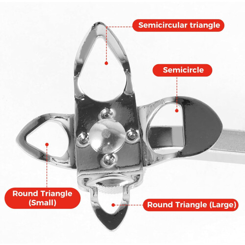 Windshield Installation and Removal Tool with 4 Interchangeable Heads, Ergonomic Handle, Red 1