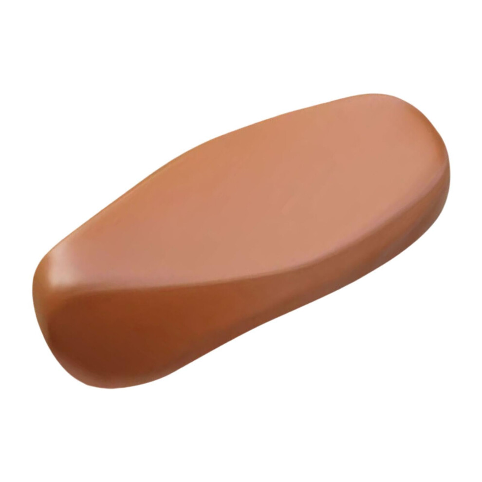 Motorcycle Pu Leather Seat Cover Allseason Weatherresistant Protector With Elastic Edges Brown 9455672748704