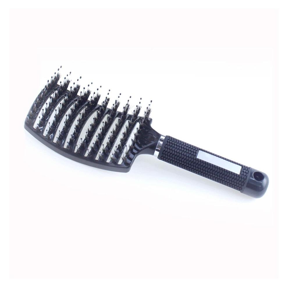 Unisex Professional Hair Cutting Comb And Natural Bristle Detangling Brush For Curly Wet Or Dry Hair