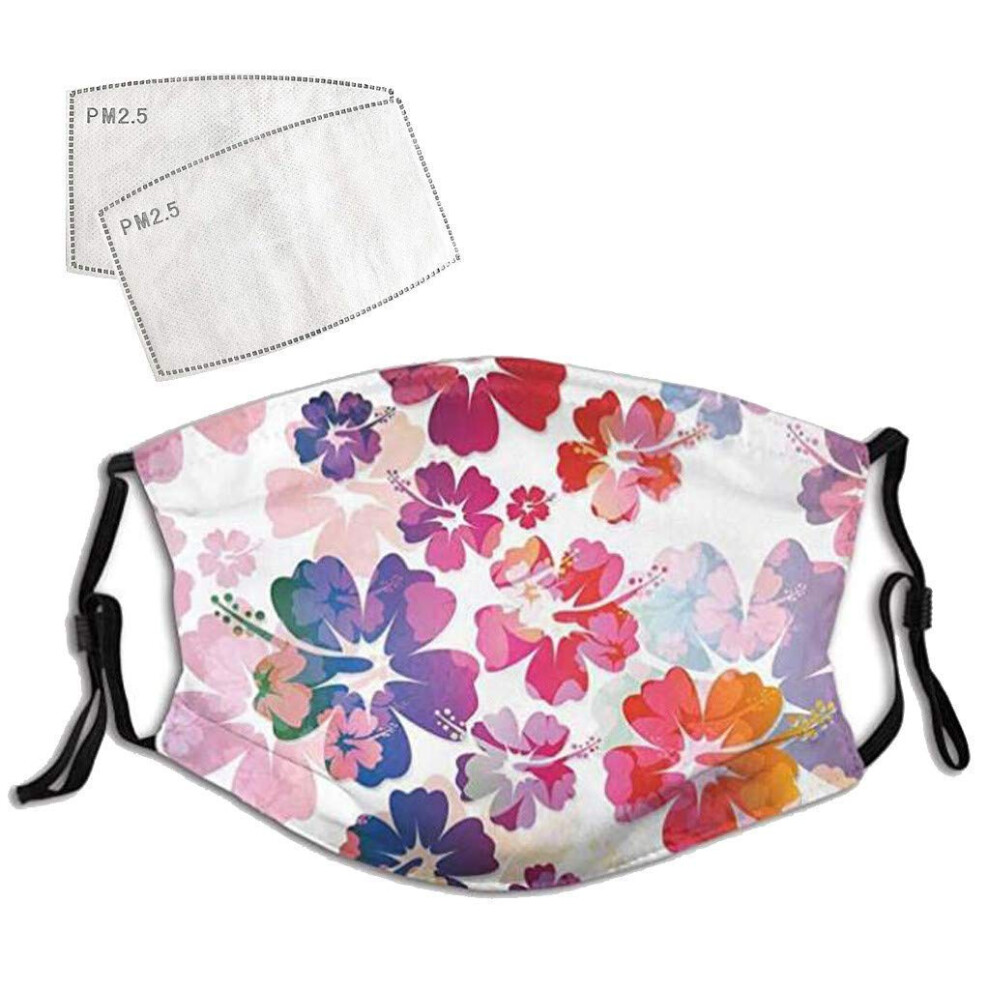 Reusable Face Mask With Filter Pocket, Washable Hepa Carbon Filter, Adjustable Nose Clip For Outdoor Sports 9070919898617