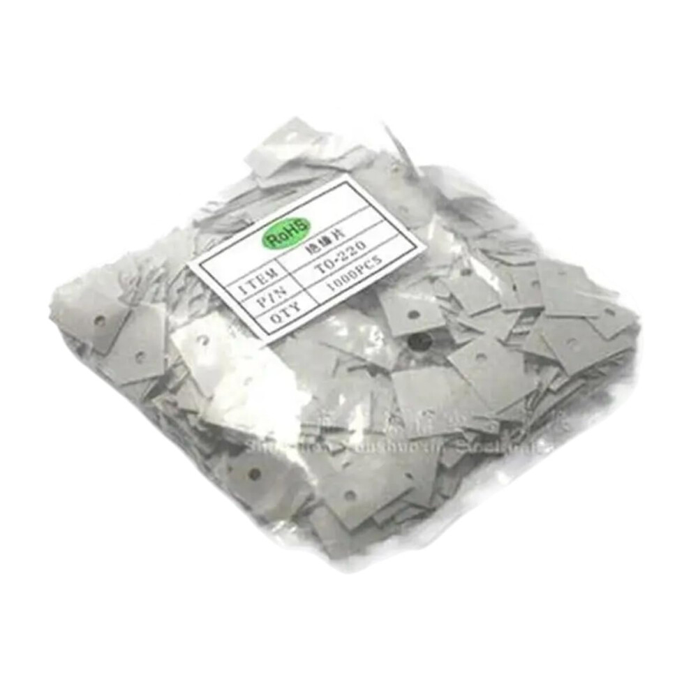 1000 Pcs To220 Silicone Insulation Sheet Heat Sink Thermal Pad For Electronics Components 9113335693661