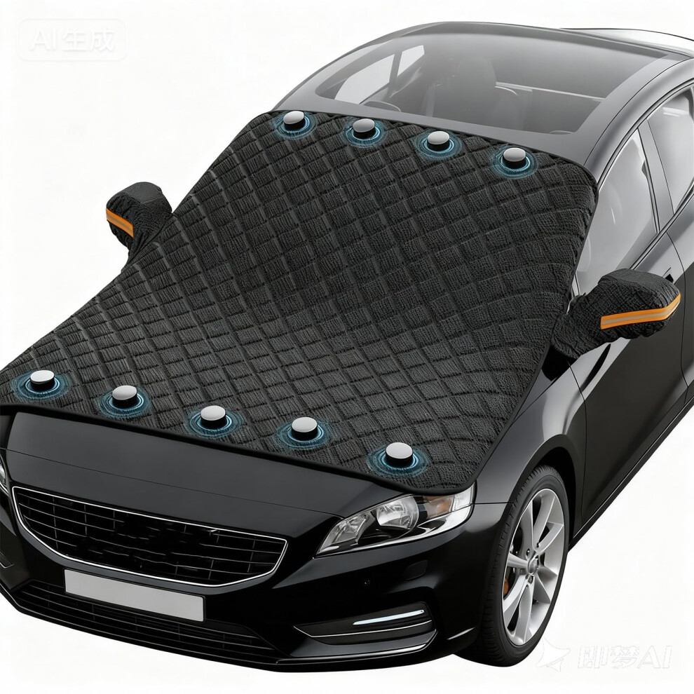 Magnetic Windshield Snow Cover Suv, 4Layer Thermal Shield, Waterproof Frost And Ice Protector 9455672750172
