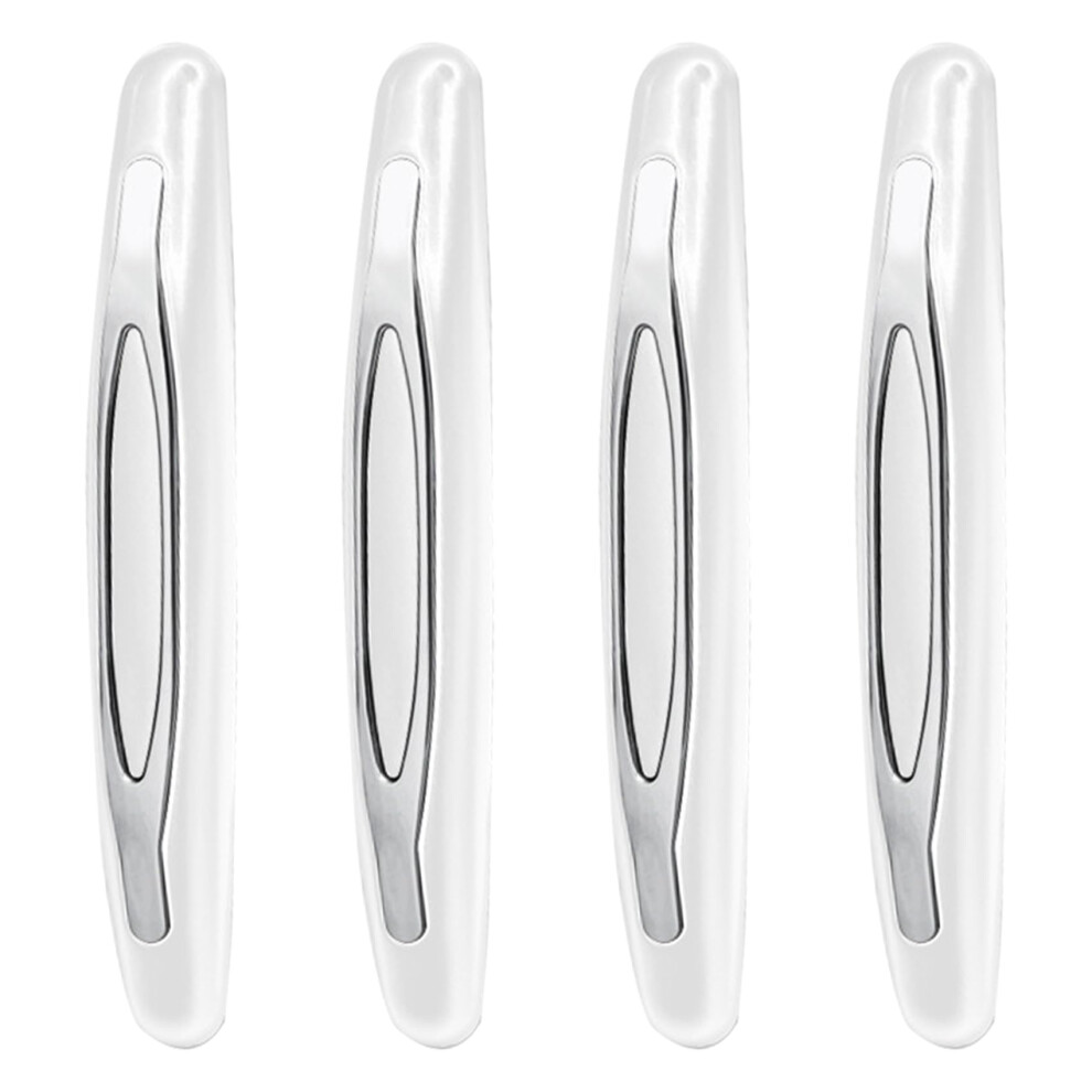 4Pcs Car Door Edge Guard Protector, Universal Selfadhesive Anticollision Trim, Scratch Cover White 9455672751827