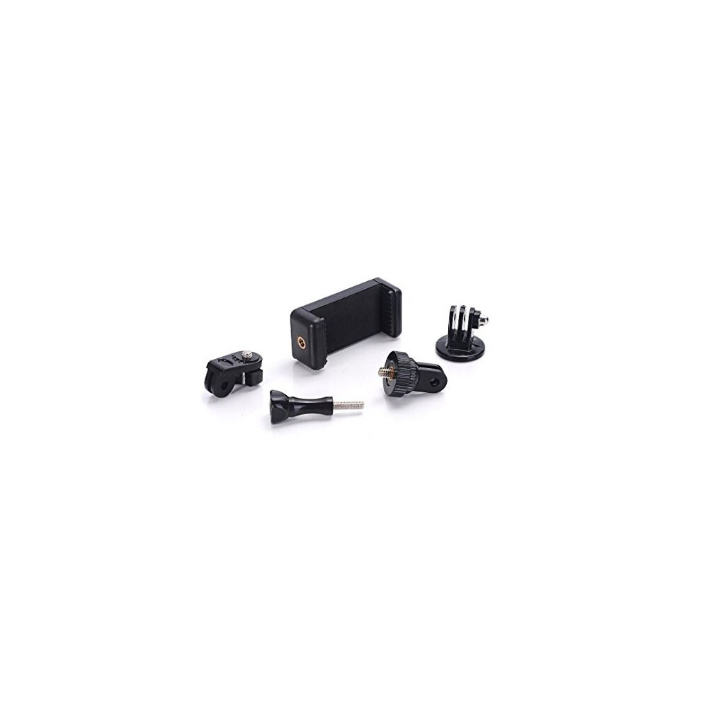 Universal Smartphone Tripod Mount Adapter With Adjustable Clamp And Gopro Compatible Holder 9070919911675