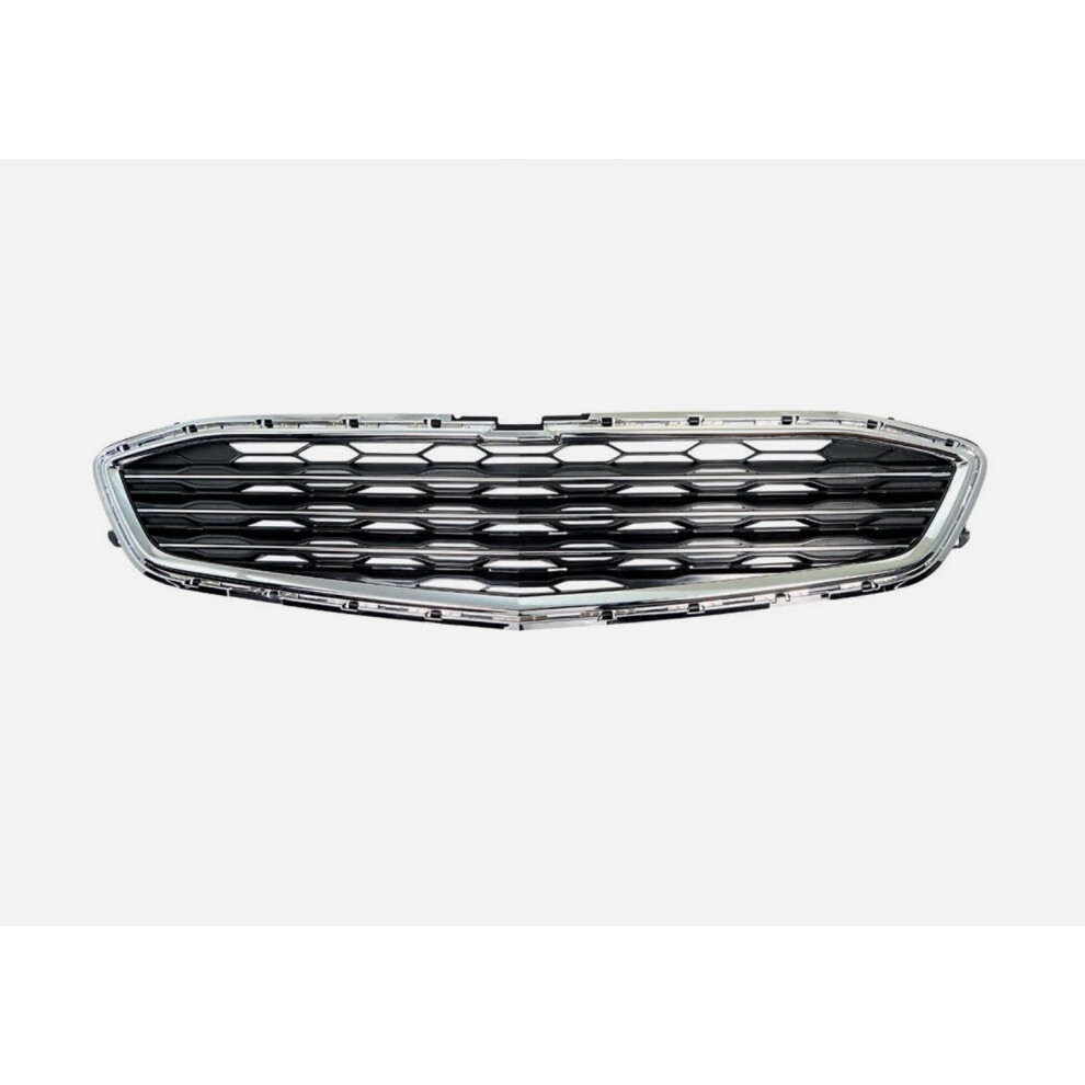 Front Center Lower Bumper Grille Chrome Durable Plastic For Chevy Malibu 20162018 Black 9455672752466