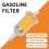 Universal Fuel Filter Inline Gasoline, Efficiency 2 Pack for Motorcycle ATV Lawn Mower 3