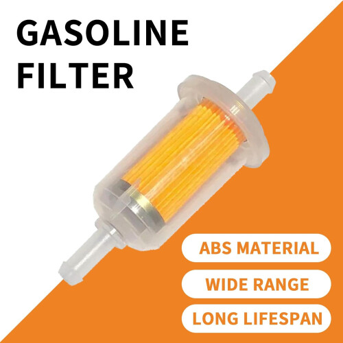 Universal Fuel Filter Inline Gasoline, Efficiency 2 Pack for Motorcycle ATV Lawn Mower 2