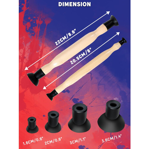 Valve Lapping Tool Set with 4 Suction Cups, DualEnded Sticks for Precision Engine Valve Reseating 1