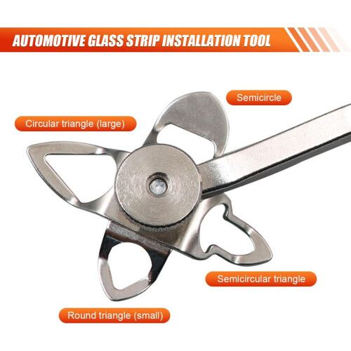Windshield Removal and Seal Installation Tool with 4 Interchangeable Heads Ergonomic Grip 1