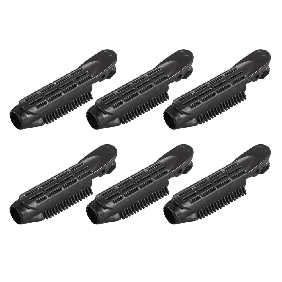 6Pcs Hair Curler Clips for Women, Root Volume SelfHolding Rollers, Heat Styling, Quick Volume Boost