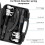 Heavy Duty Coil Spring Compressor Tool with Extendable Bracket for Car and Truck Strut  Black 4