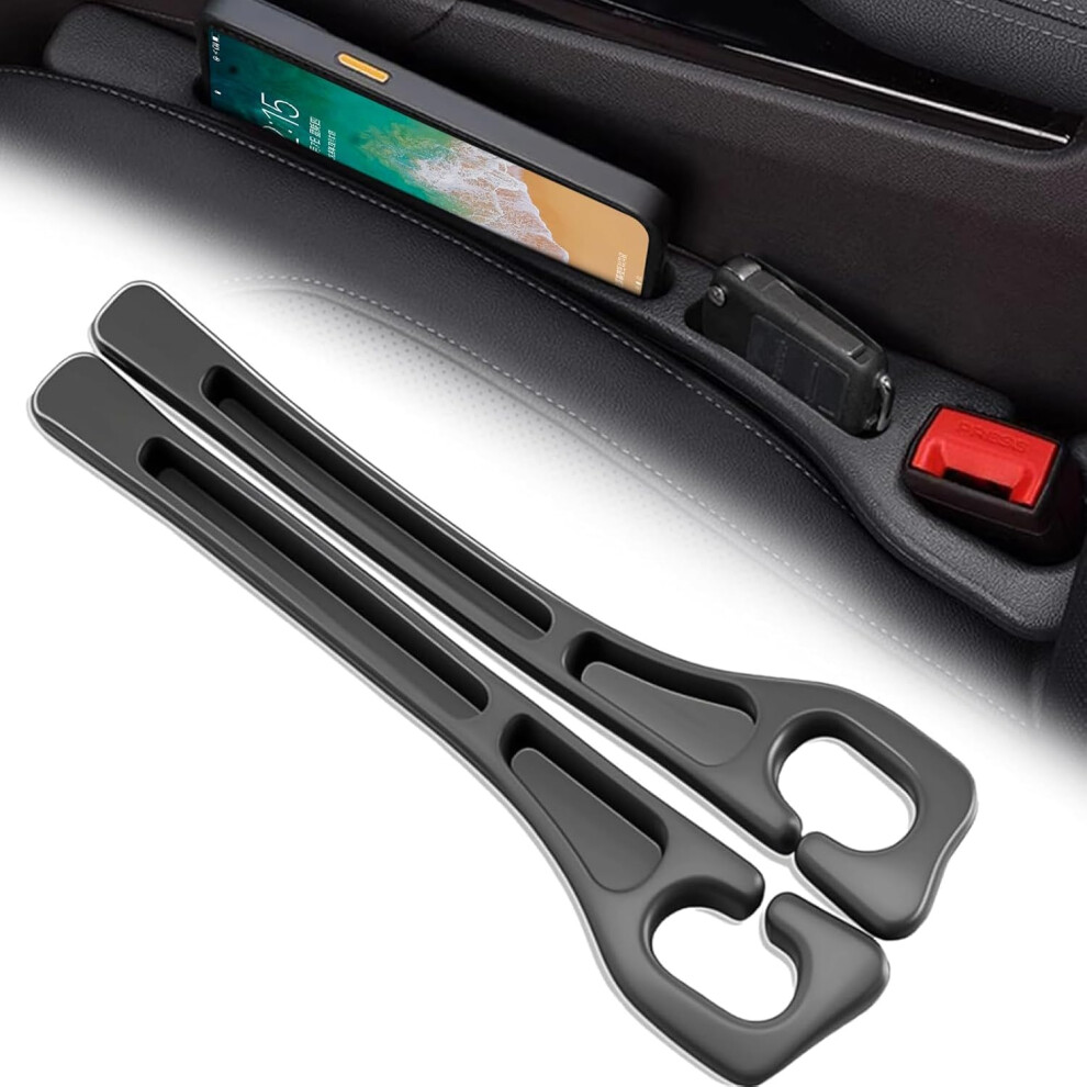 Car Seat Gap Filler Organizer 2Pack, Universal Fit For Suvs And Trucks, Prevents Item Loss Black 9455672754279