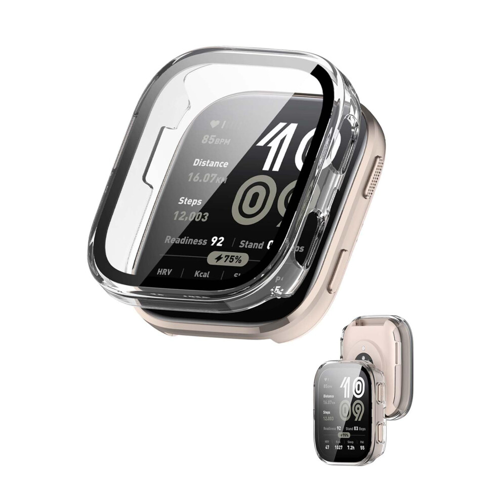 Case For Amazfit Bip 6 With Builtin Tempered Glass Screen Protector 46Mm Clear Snapon Cover 9070919912931