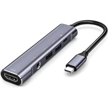Portable Charging Stand with 4K HDMI Output, 5in1 TravelFriendly Charging Dock