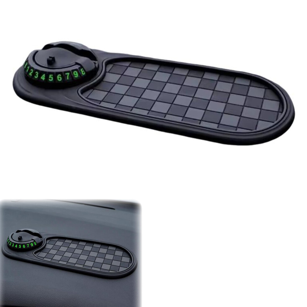 Multifunction Car Phone Holder Non Slip Dashboard Mat With 360 Rotation For Phone Sunglasses Keys 9455672755368