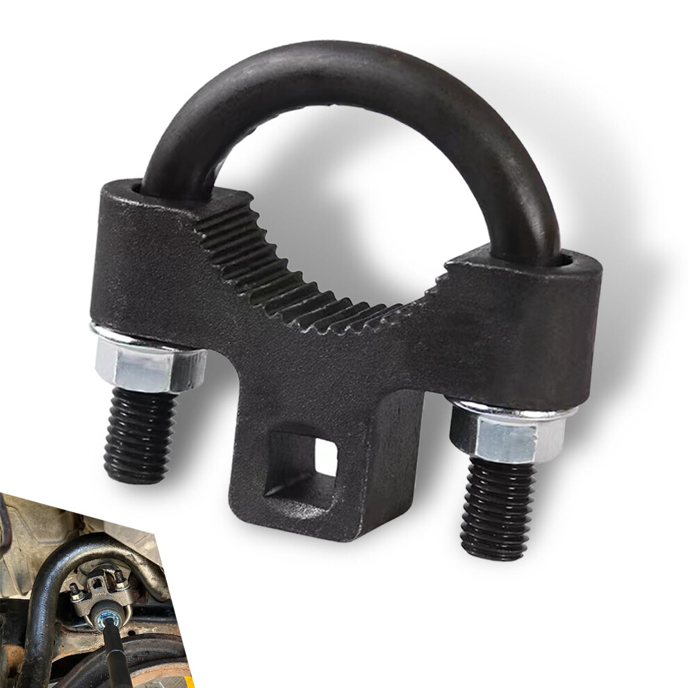 Universal Inner Tie Rod Wrench Ushaped Nonslip Grip For Quick Steering Adjustment Black 9455672755689