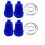Universal Silicone CV Boot Kit 4 Pack, Durable Dust Cover with Secure Clamps for Car 1
