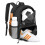 Fußballrucksack mit Ballfach Black 1