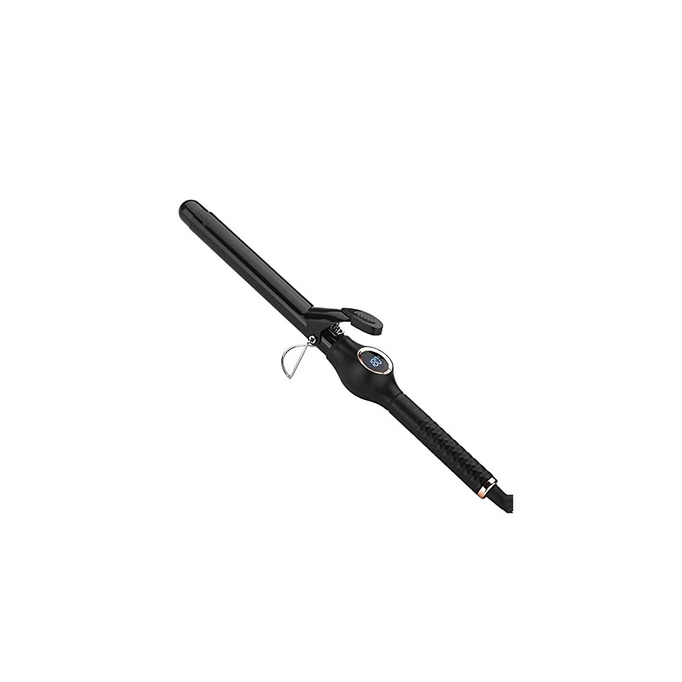 Professional 9mm Curling Wand for Short and Long Hair, Tourmaline Ceramic Hair Curler with Adjustable Temperature for LongLasting Defined Curls