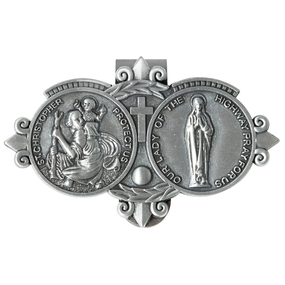 Saint Christopher Car Visor Clip Medal For Safe Driving Protection Gift For Drivers Teens Men 9455672758697