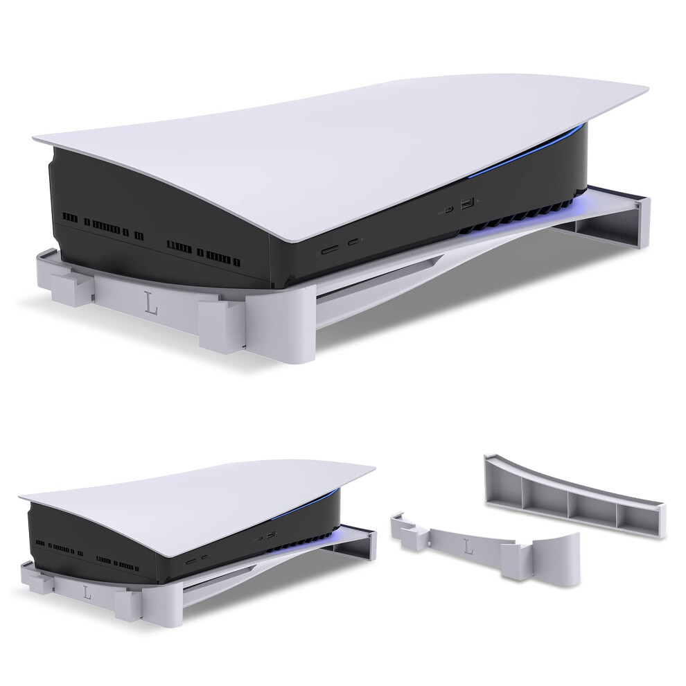 Horizontal Stand For Ps5 Disc And Digital Edition With Adjustable Bracket And Nonslip Rubber Feet 9070919915673
