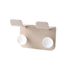 Hair Dryer Holder Wall Mounted Adhesive Rack for Bathroom with Cord Organizer SpaceSaving Design