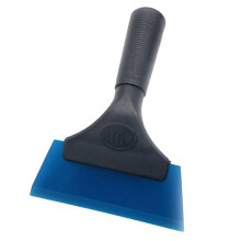 Car Scraper Tool with Soft Rubber Squeegee for Easy Sticker Removal and Precise Window Cleaning