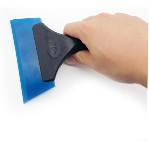 Car Scraper Tool with Soft Rubber Squeegee for Easy Sticker Removal and Precise Window Cleaning 1