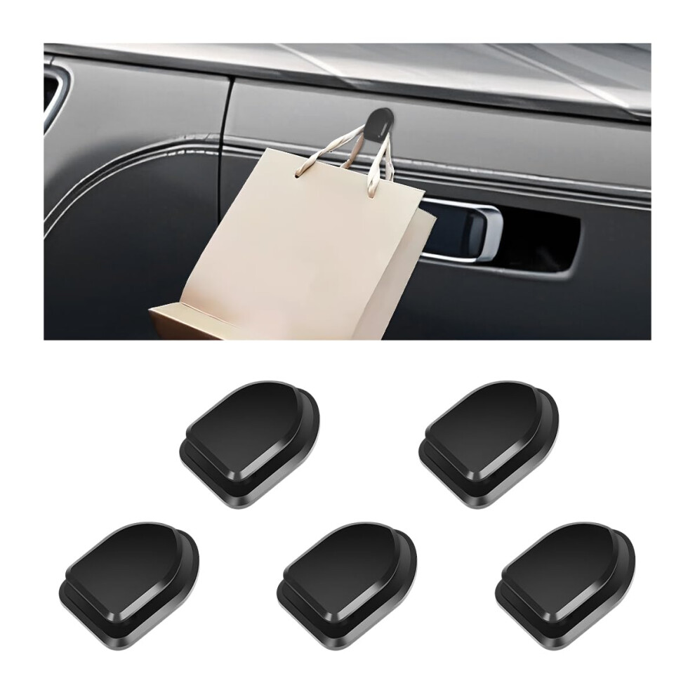 5 Pcs Car Dashboard Hooks Self Adhesive Interior Organizer For Keys Bags Cables Black 9053599086604